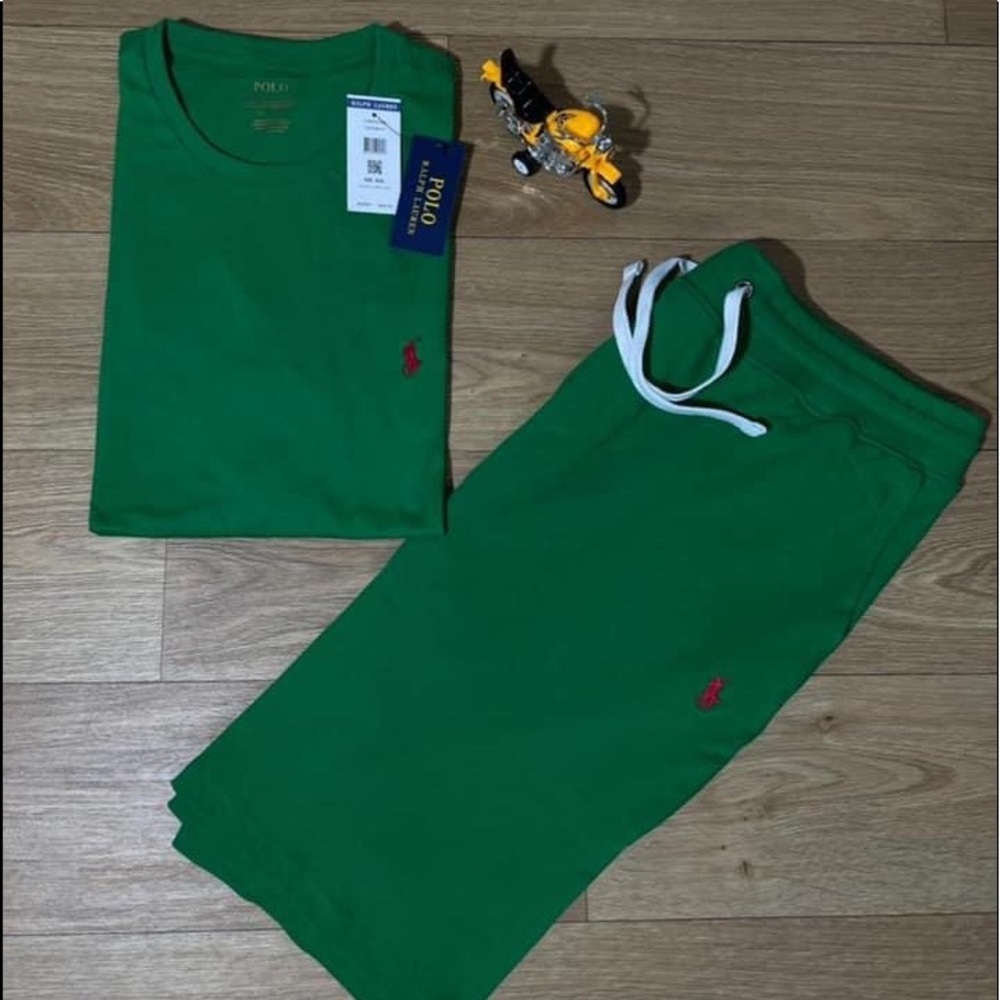 Green Ralph Lauren Polo Short Set